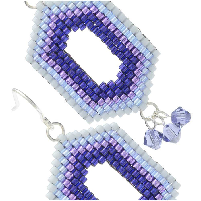Retired - Ombre Window Earrings in Ultra Violet