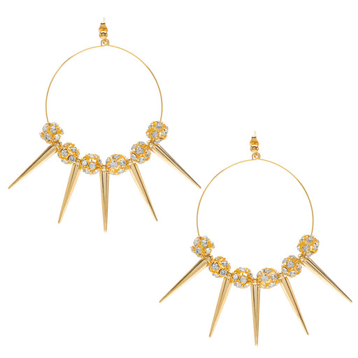 Retired - Gold Burst Basketball Wives Style Earrings