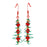 Retired - Wire Spiral Christmas Tree Earrings
