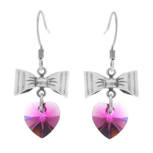 Retired - Sweetheart Earrings in Fuchsia