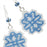 Retired - Satin Snowflake Earrings