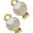 Pearl Cabochon Clip On Earrings