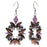 Retired - Purple Dahlia Earrings