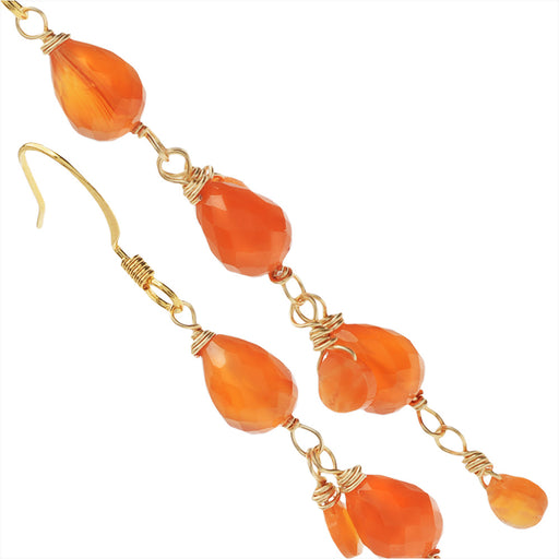 Retired - Carnelian Drop Earrings