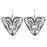 Retired - Art Nouveau Triangle Earrings