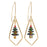 Retired - Dazzling Austrian Crystal Christmas Tree Earrings