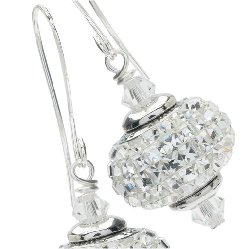 Retired - BeCharmed Square Crystal Pave Earrings