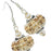 Retired - BeCharmed Square Pave Earrings in Crystal Golden Shadow