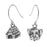 In the Doghouse Puppy Earrings in Silver