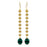 Retired - Emerald Sequin Earrings