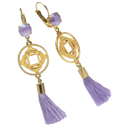 Retired - Lovely Lilac Tassel Earrings