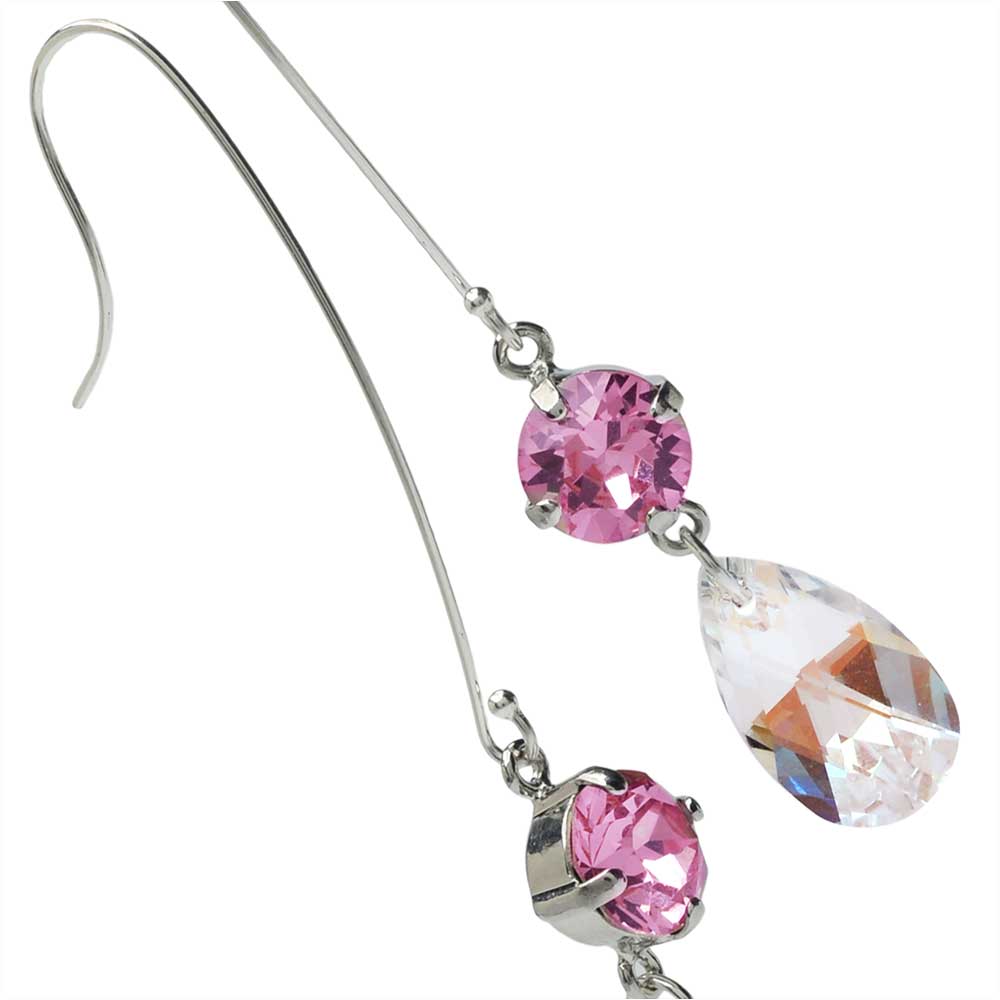 Retired - Shimmering Drop Earrings featuring Austrian Crystals