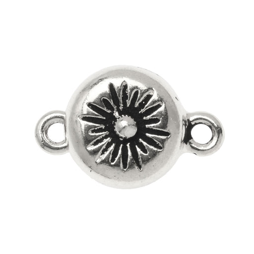 Magnetic Clasps, Starburst 11x17mm, Antiqued Silver Plated, By TierraCast (1 Set)
