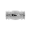 Magnetic Clasps, Smooth Barrel Shape 18.5x10mm, Fits 6mm Round Cord, 304 Stainless Steel (1 Set)