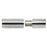 Clasps, Tube 26mm, Fits 6mm Cord, Silver Tone (1 Set)