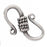 Hook Clasps, Small S 14mm, Sterling Silver (1 Piece)