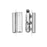 Elegant Elements Beadslides, Seed Bead Slide End Tube Clasp 18x10mm, Silver Plated (1 Set)
