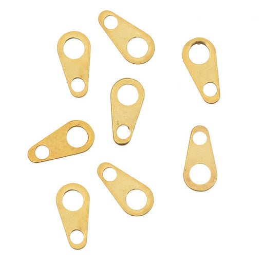 Chain Tags, For Clasps 6x3mm, 22K Gold Plated (20 Pieces)