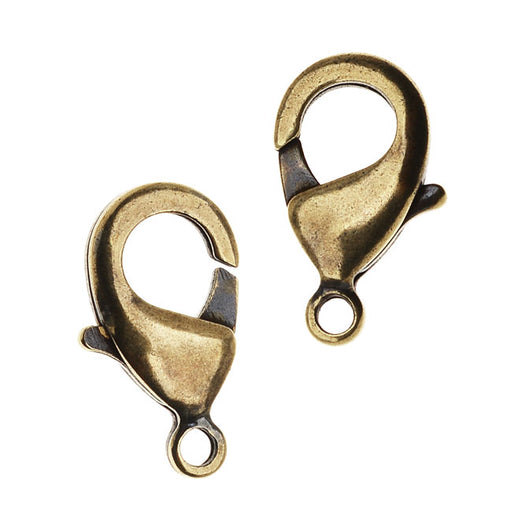 TierraCast Clasps, Lobster 15mm Brass Oxide Finish (4 Pieces)