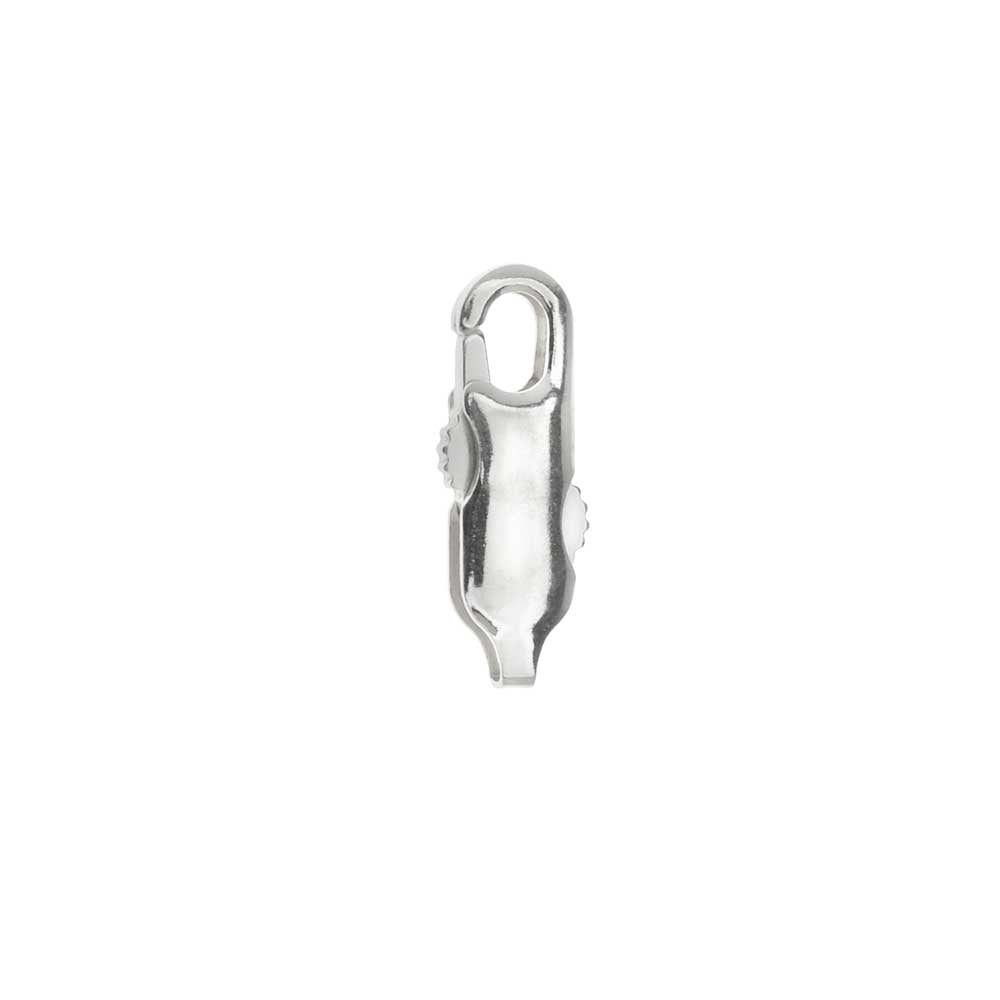 Lobster Clasp, Straight Claw Style 13.5mm, Sterling Silver (1 Piece)