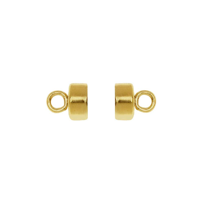 Magnetic Clasps, Round with Loops 10mm, 14k Gold-Filled (1 Set)