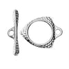 TierraCast Maker's Collection, Forged Toggle Clasp Set, Silver Tone