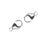 Lobster Clasps, Curved 11mm, Sterling Silver (2 Pieces)