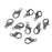 Lobster Clasps, Curve 10mm, Gunmetal Plated (10 Pieces)
