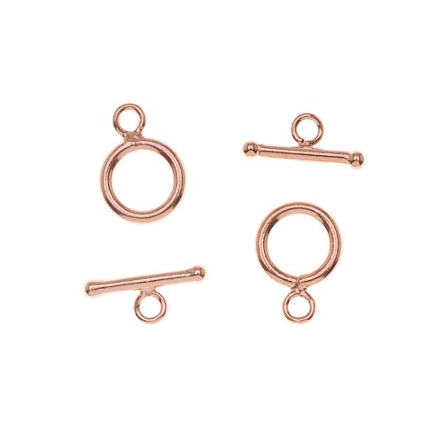 Toggle Clasps, 9mm, Copper (2 Sets)