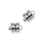 Magnetic Clasps, Round 6x8mm Silver Plated (3 Sets)