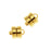 Magnetic Clasps, Round 8x6mm 22K Gold Plated (3 Set)