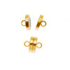The Beadsmith Magnetic Clasp, Flat Round 8mm, Gold Tone (1 Set)