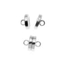 The Beadsmith Magnetic Clasps, Flat Round 8mm, Silver Plated (2 Sets)