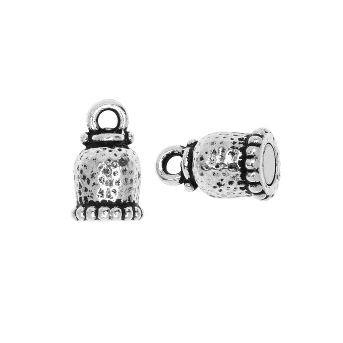 TierraCast Magnetic Clasps, Palace Capsule 28x8.5mm, 1 Set, Antiqued Silver Plated