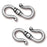 TierraCast Antiqued Silver Plated Pewter Classic S-Hook Clasps 22.5mm (2 Pieces)