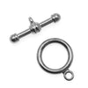 Toggle Clasps, 17mm, Gunmetal Plated (10 Sets)
