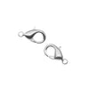 Nunn Design Lobster Clasps, Curve 12mm, Silver Plated (2 Pieces)
