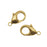 Nunn Design Lobster Clasps, Curve 19mm, 24K Gold Plated (2 Pieces)