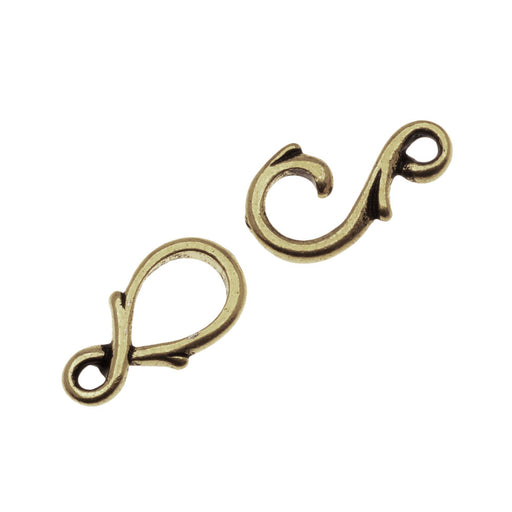  12.5MM 14K Solid Yellow Gold S-Hook Clasp Made in USA