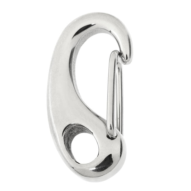 Lobster Clasps, Spring Hook 26x13mm, Bright Silver Tone (1 Piece ...