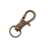 Lobster Clasps, Swivel 32mm, Antiqued Brass (2 Pieces)