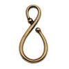TierraCast Brass Oxide Finish Pewter Large Classic Hook 32 x 15.5mm (1)