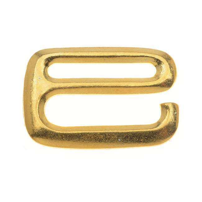 TierraCast 22K Gold Plated Lead-Free Pewter E Hook Clasp 18.5x27.5mm (1)