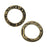 TierraCast Connector Link, Flora Ring 20.5mm" Brass Oxide Finish (2 Pieces)