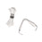 Sterling Silver Pinch Bail For Stone & Crystal Pendants 8.5mm (4 pcs)