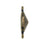 TierraCast Hammertone Bezel Link, Antiqued Brass, Fits Cushion Square 10mm (1 Piece)