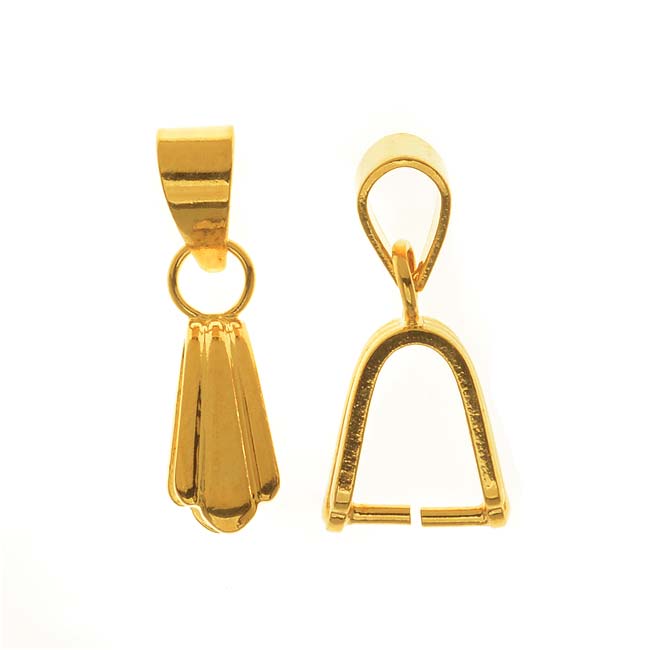 China Factory Grade AA Brass Ice Pick Pinch Bails for Pendant