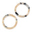 Zola Elements Acetate Connector Link, Circle 23.5mm, Black Pearl Multi-Colored (2 Pieces)