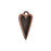Nunn Design Bezel Charm, Itsy Heart 10x20mm, Antiqued Copper (1 Piece)