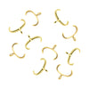 Beadalon Gold Plated Clever Pinch Bails 10mm (8 pcs)